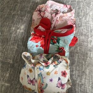 Posh Peanut lot of 3 Footie Pajamas size 6-9m